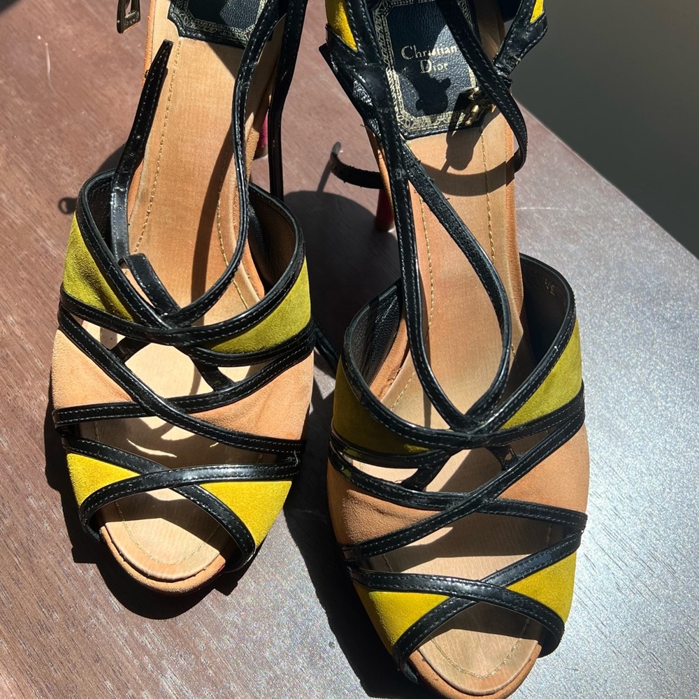 Christian Dior Multi color sandals